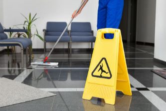Stafford TX office cleaning work area