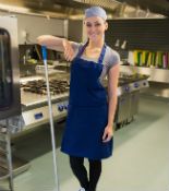 Restaurant cleaning company worker